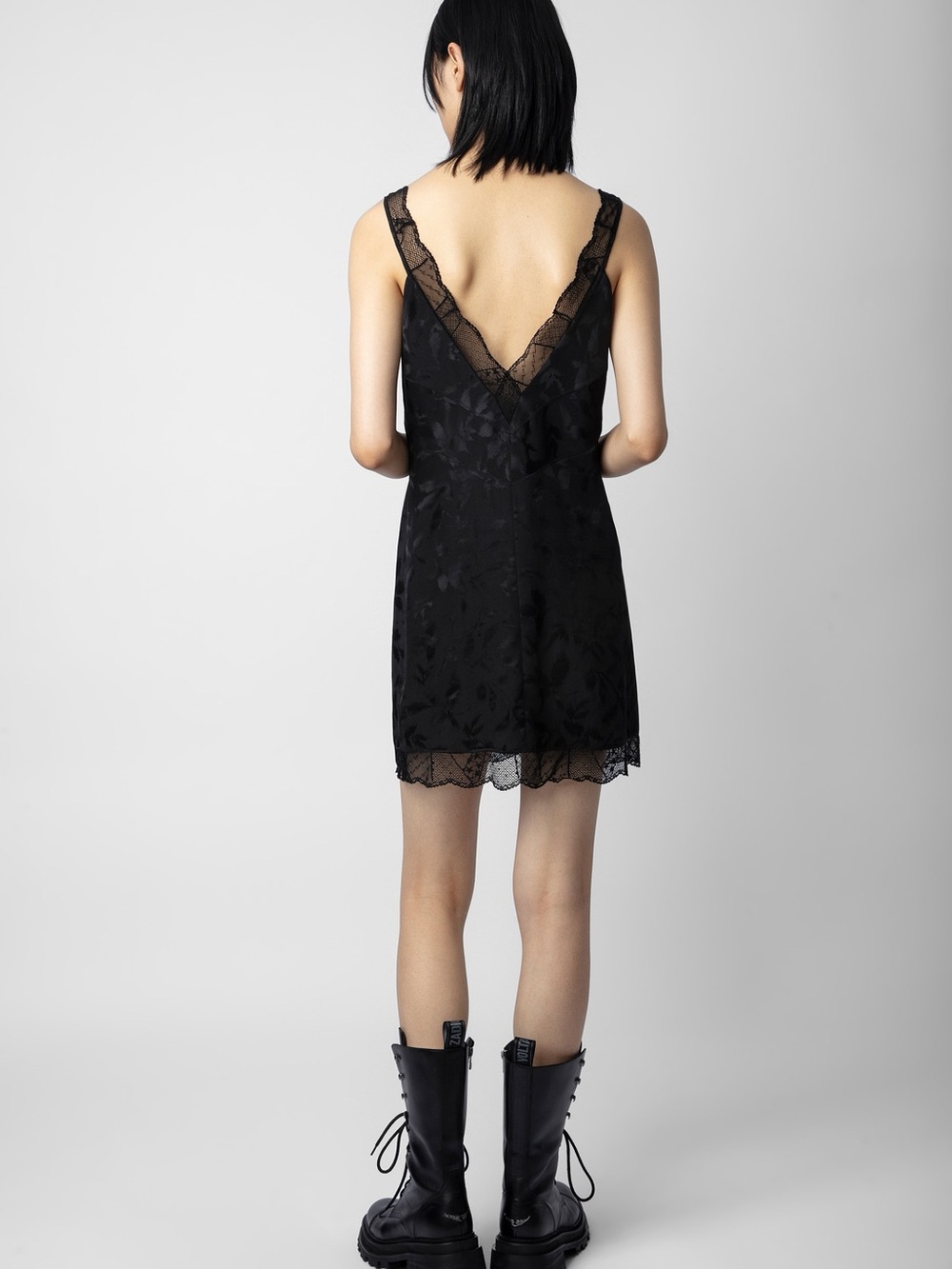 Zadig & Voltaire Renelle Jac Ikat Strass 100% Silk Lace Dress XS NWT - Picture 2 of 16